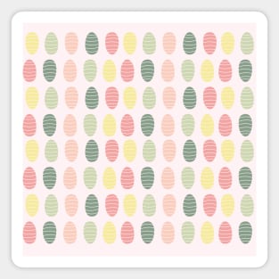 Easter Eggs in Pastel Colors Magnet